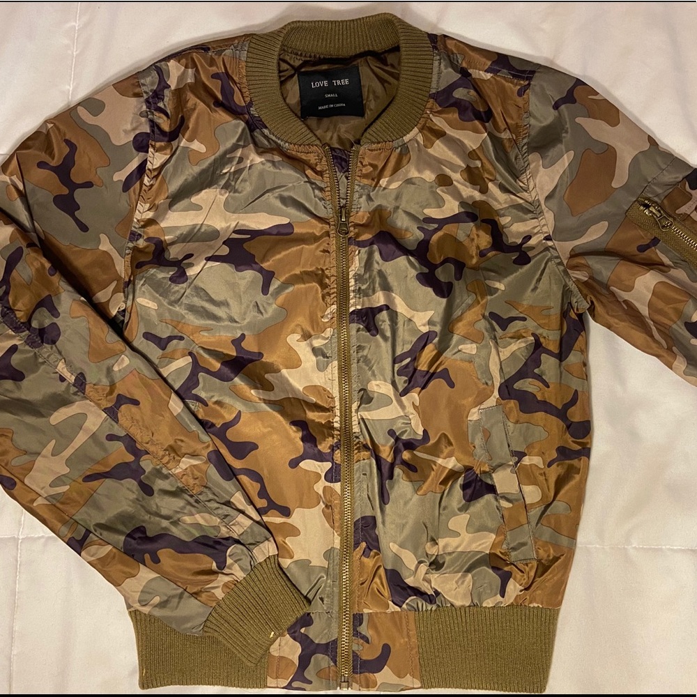 Camo Bomber Jacket